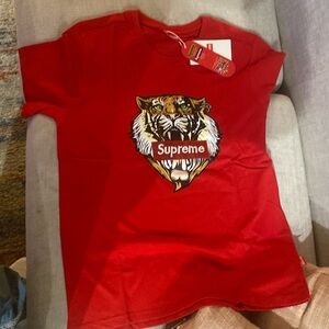 Red tiger supreme tee